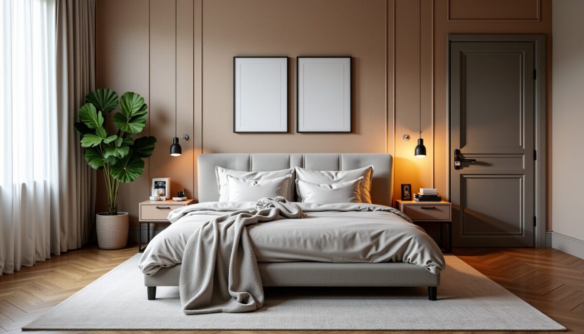 Inspiration déco : sublimer les murs d&rsquo;une chambre adulte alliant élégance et modernité